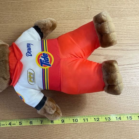 Nascar Ricky Craven Number 32 Racing Advertising Plush Bear Tide Downy 15” Rare! - Picture 10 of 11